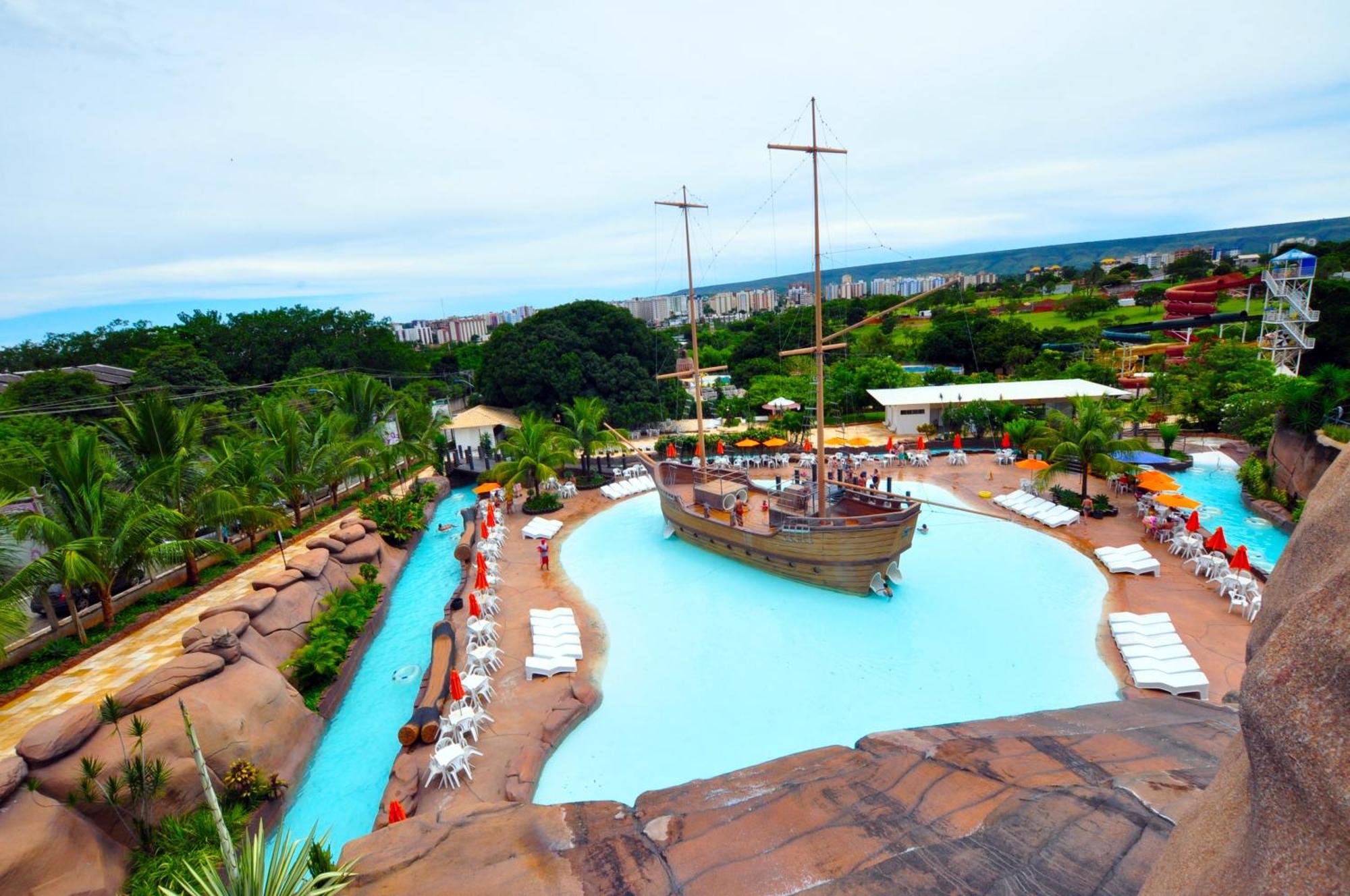Spazzio Diroma Com Acesso Ao Acqua Park, Splash E Slide กัลดัสโนวัส ภายนอก รูปภาพ